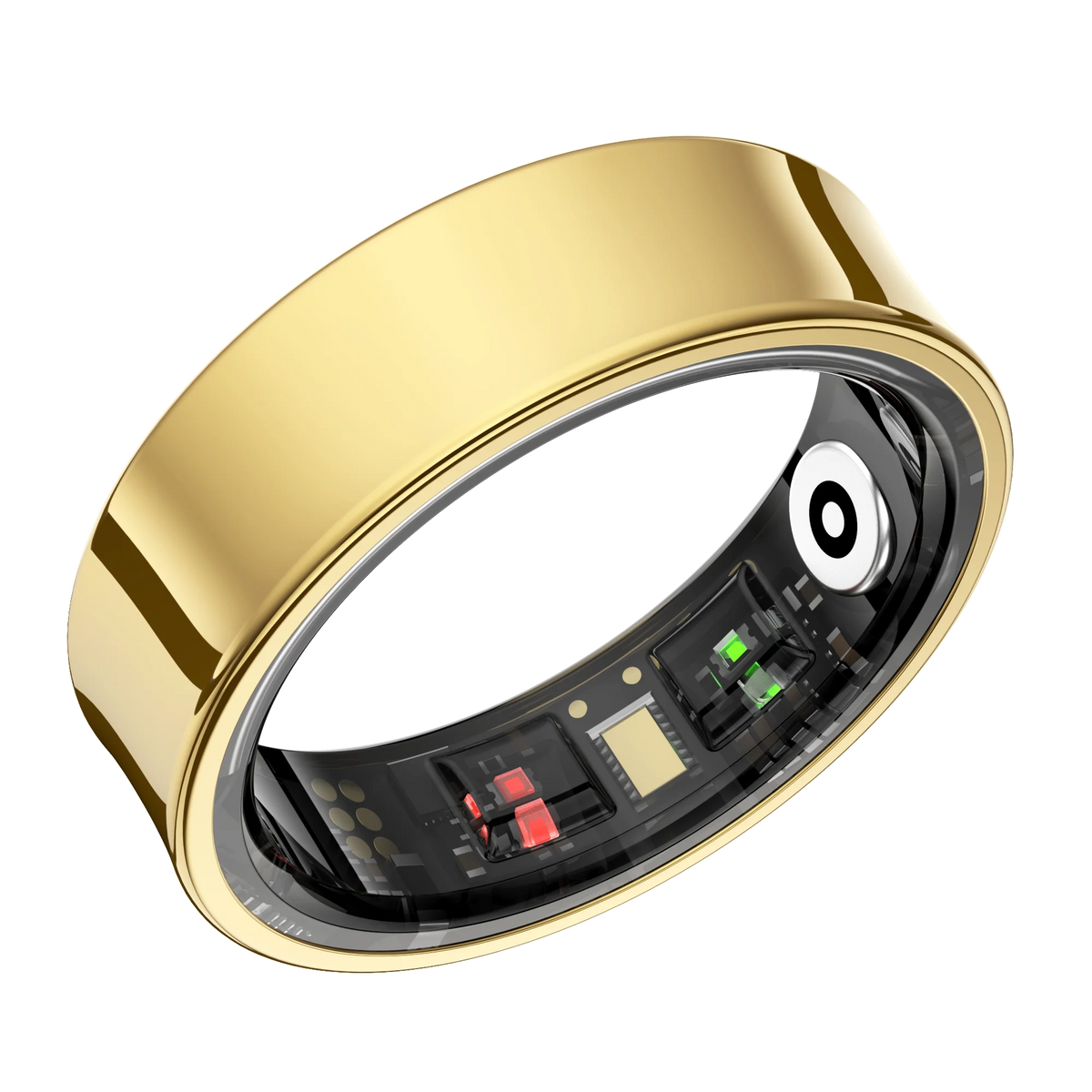 Smart Health Ring Body Temp Heart Rate Blood Oxygen Sleep Monitor 5ATM Waterproof Bluetooth 5.2 with Charging Case QRing APP