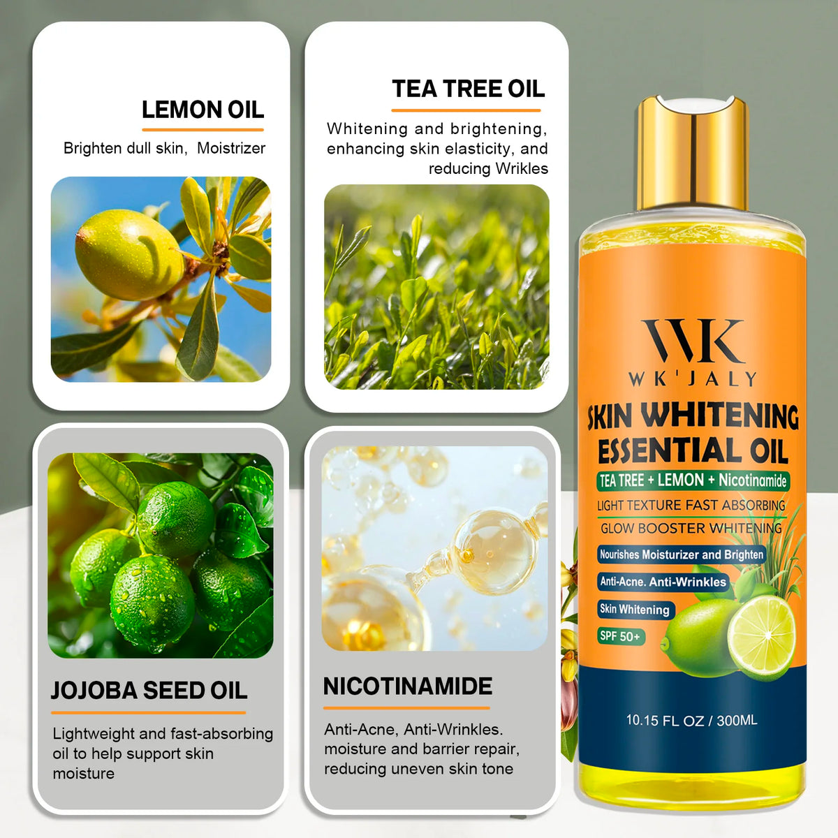 WK JALY Lightening Body Oil Moisturizes And Reduces Dark Spots