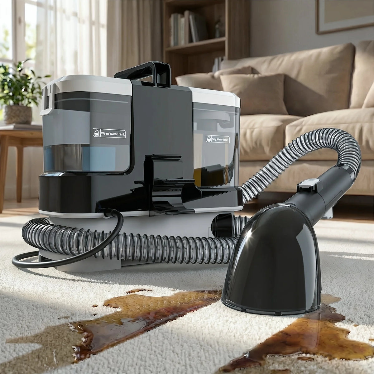 Lubluelu V2 Portable Carpet And Upholstery Spot Cleaner