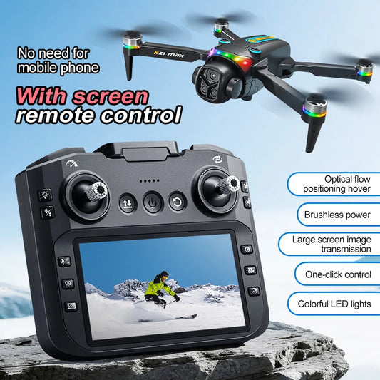 ZNLYRION Brushless Camera Drone With Screen Remote And Optical Flow
