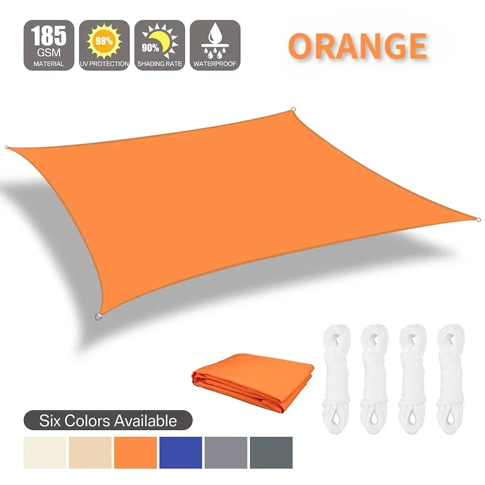 Waterproof Outdoor Shade Sail Canopy For Patio Garden Protection