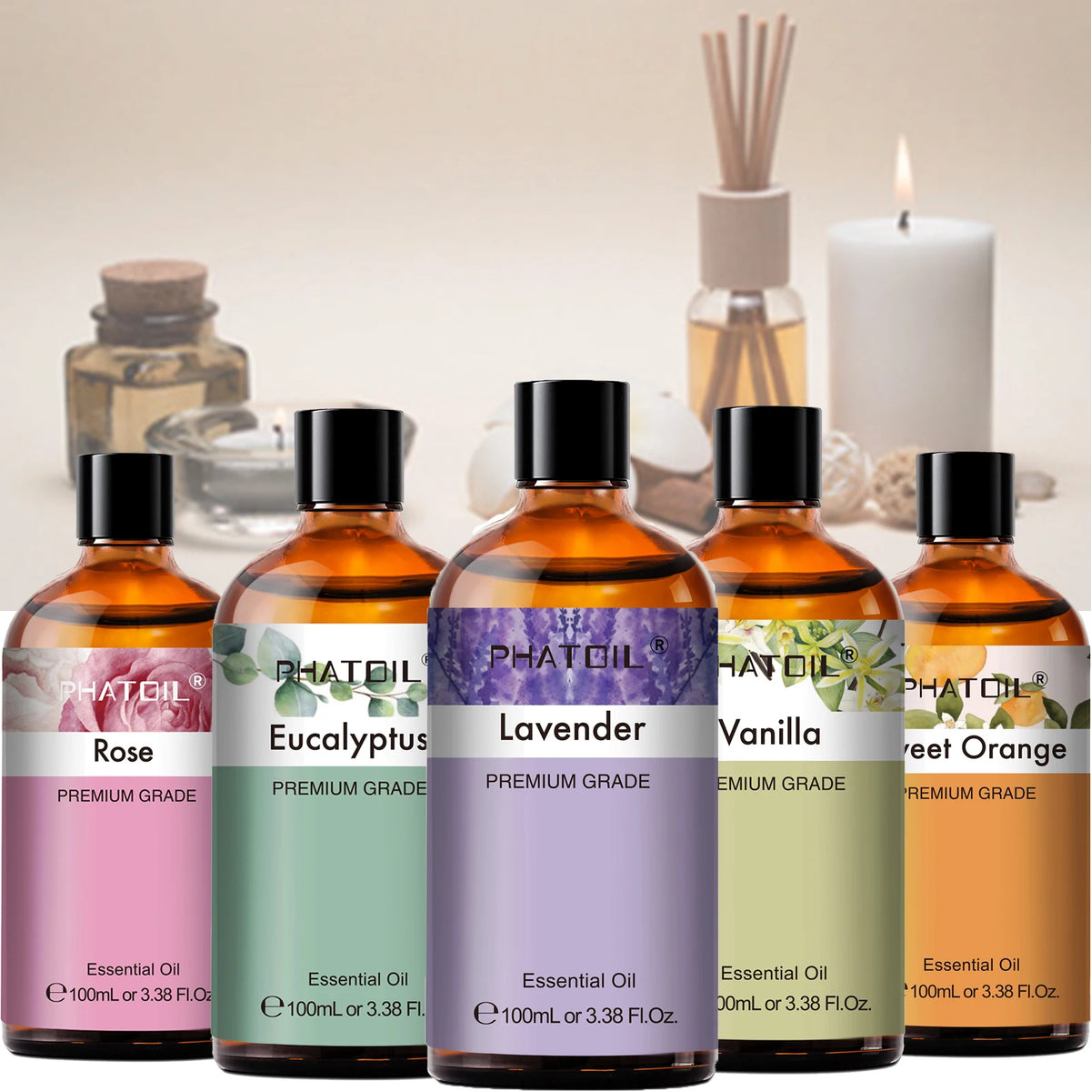 Phatoil Pure Essential Oils For Aromatherapy And Candle Making