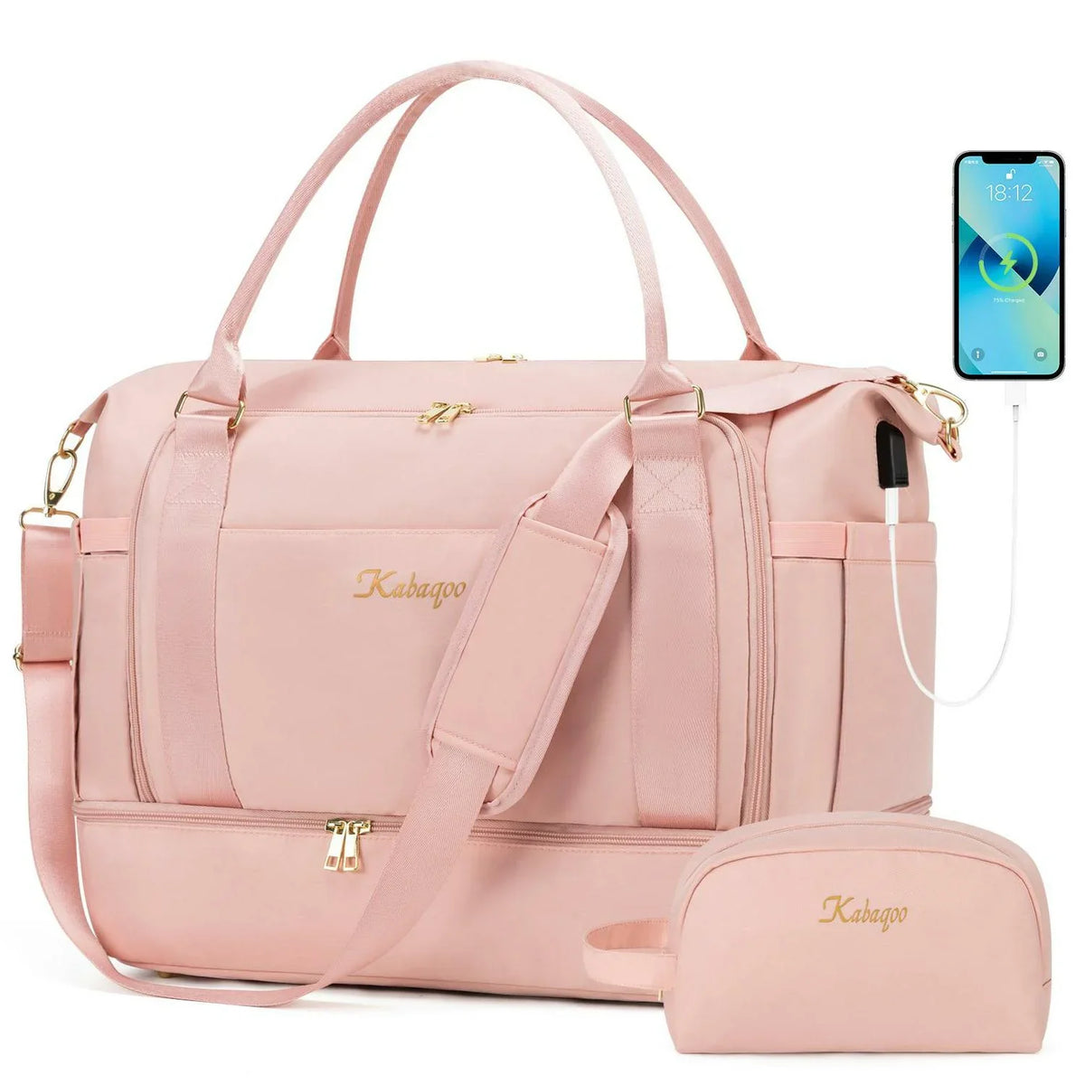Large Capacity Travel Gym Bag Short-distance Luggage Portable Fitness Bags Shoulder Crossbody Handbags Women's Sports Waterproof