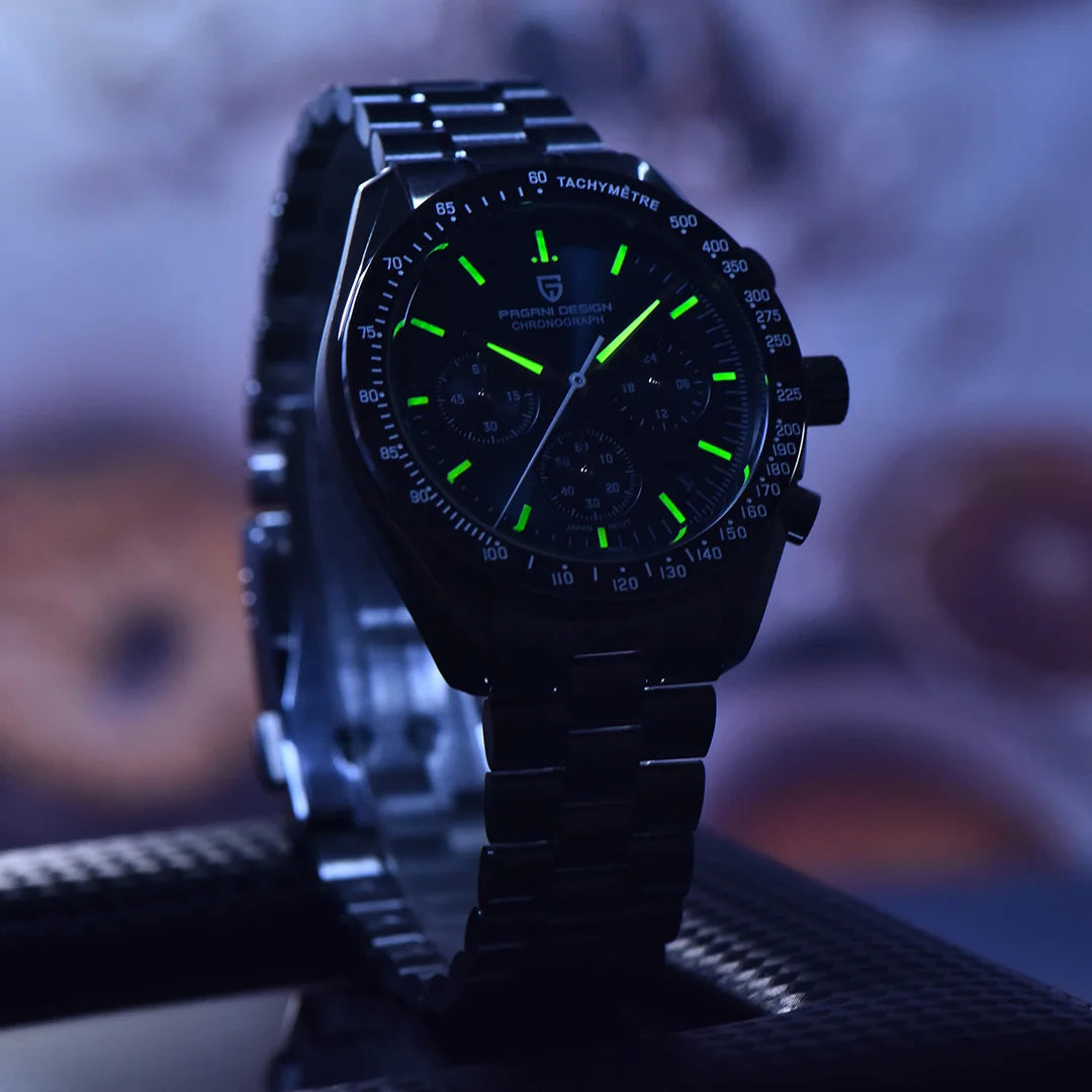 Pagani Design Stainless Steel Quartz Watch With Sapphire Glass