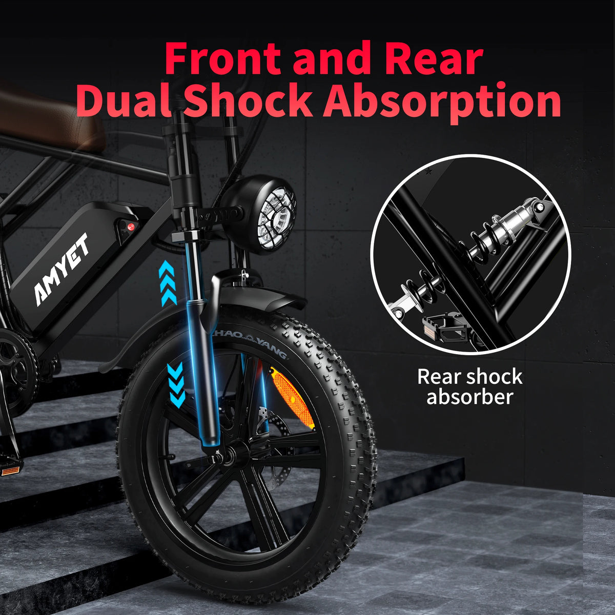 Amyet G60 1000W Electric Mountain Bike With 48V Battery