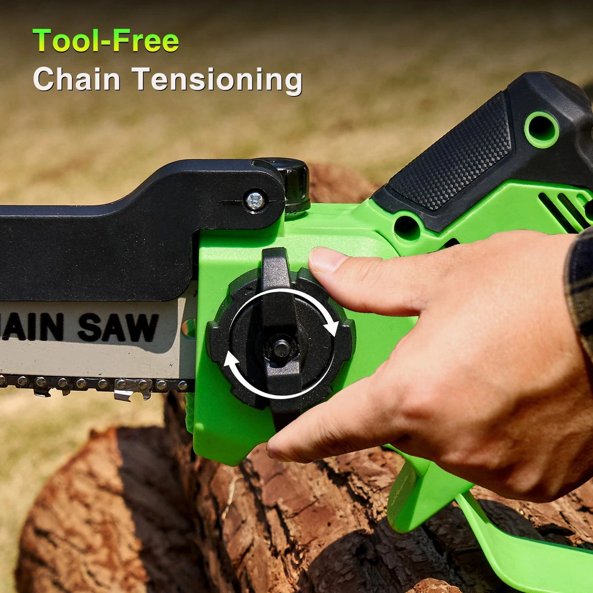 Taskstar Cordless Brushless Pruning Chain Saw for Garden Tree Trimming