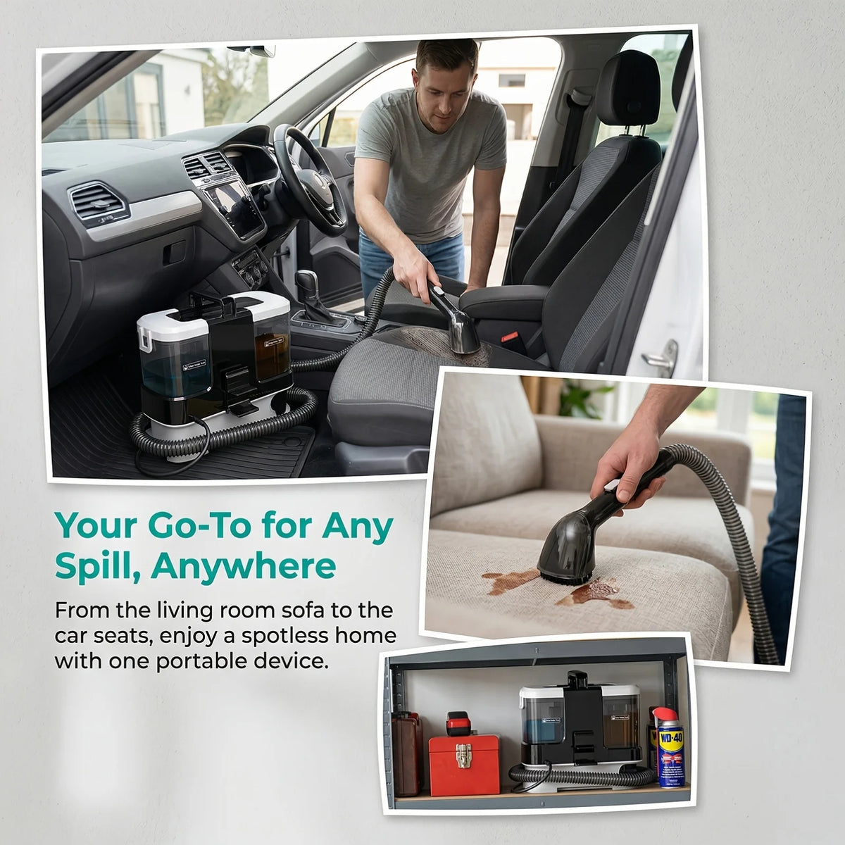 Lubluelu V2 Portable Carpet And Upholstery Spot Cleaner