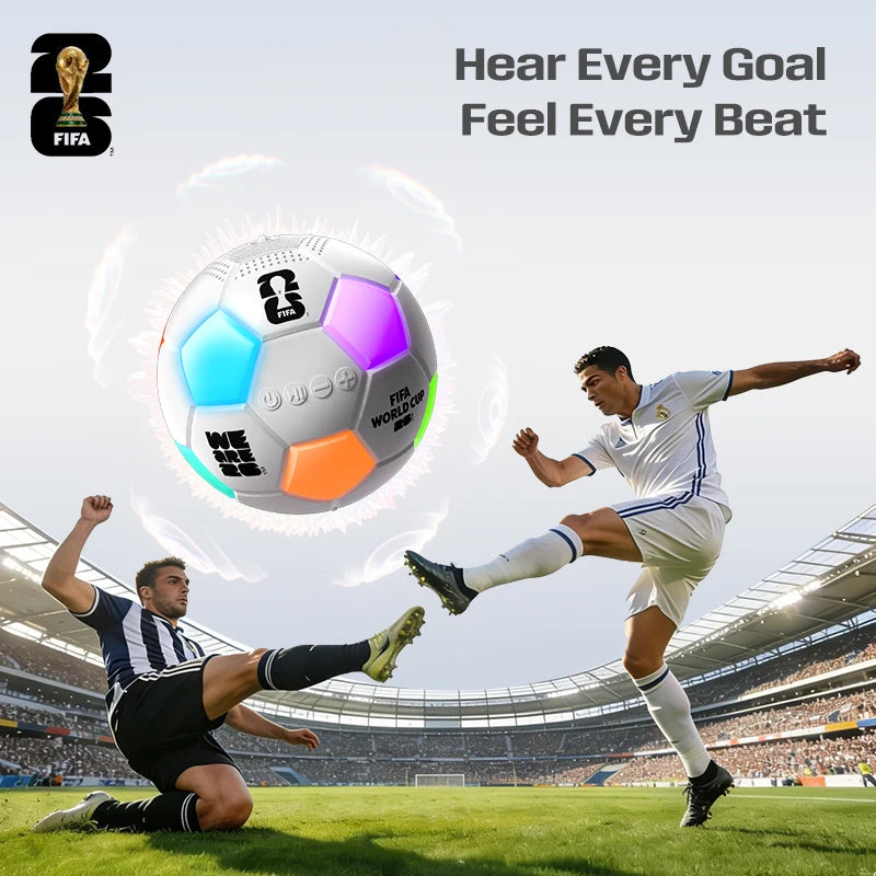 2026 FIFA World Cup FIFA-F26S01 Spherical Bluetooth Speaker Portable Wireless Speaker 360° Stereo Sound Deep Bass IPX5 Waterproof 12H Playtime Built-in Mic for Home Outdoor Party