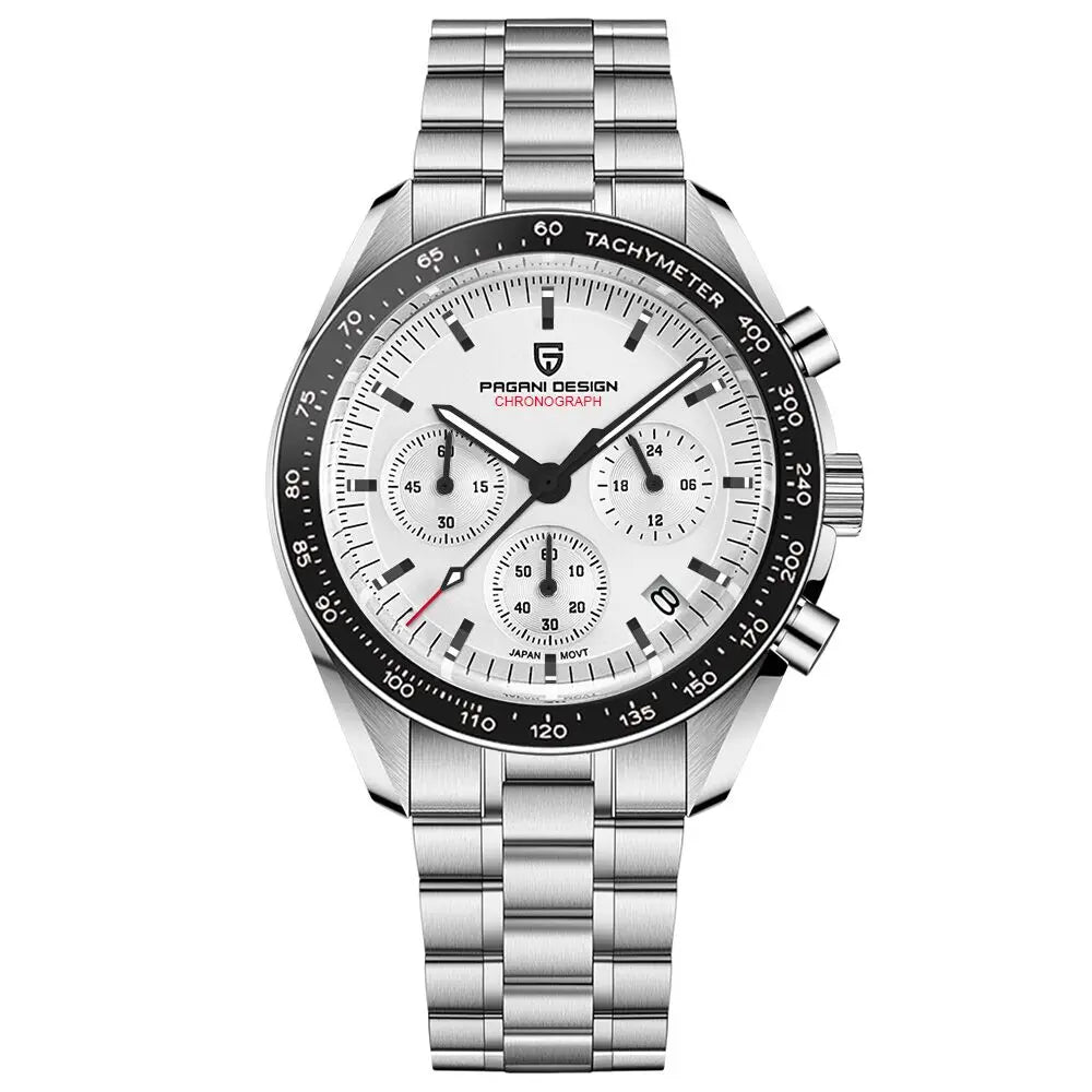 Pagani Design Stainless Steel Quartz Watch With Sapphire Glass