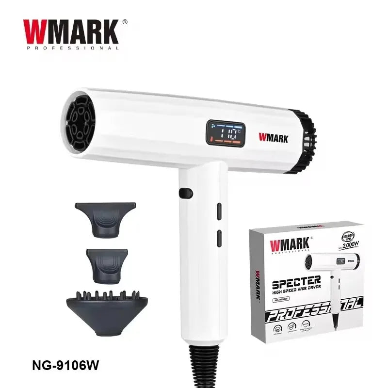 Wmark Professional Hair Dryer With Hot And Cold Air Settings