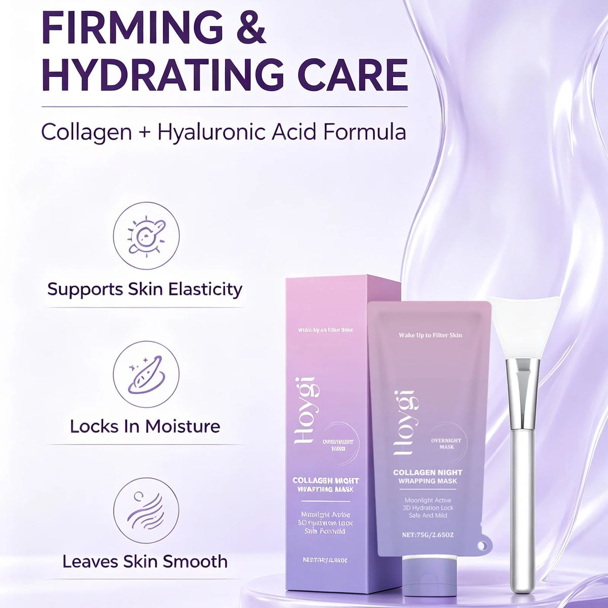 Hoygi Collagen Night Wrapping Mask with Hyaluronic Acid