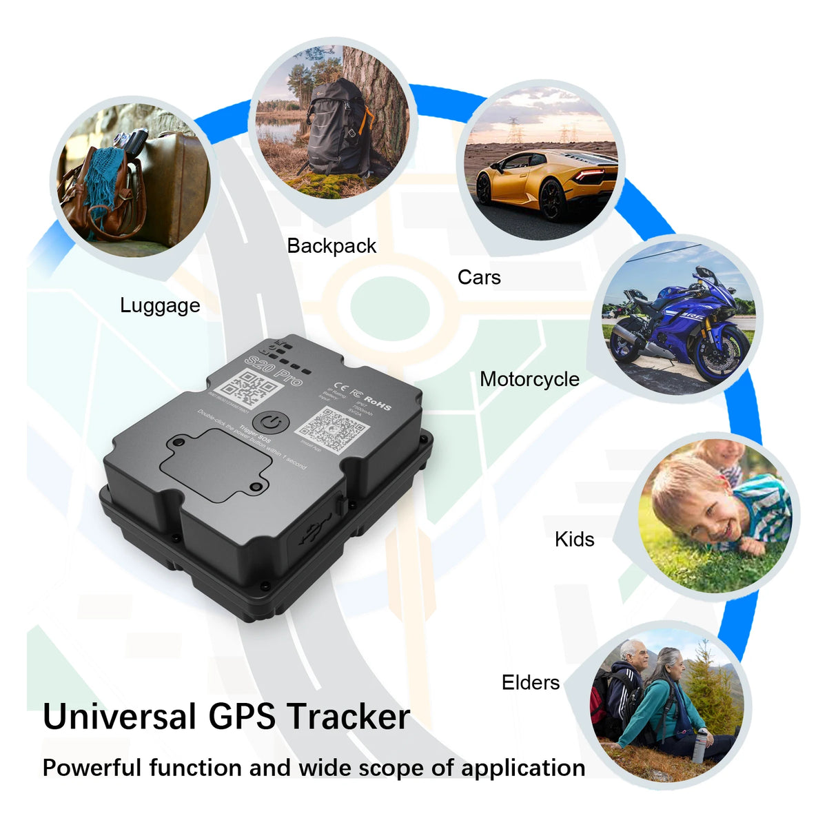 4G GPS Tracker With Long Standby Time - Real-Time Location Monitoring, Wide Application, Subscription Required