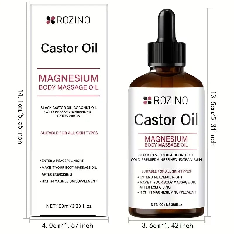 Rozino Magnesium Essential Massage Oil For Face And Body Care