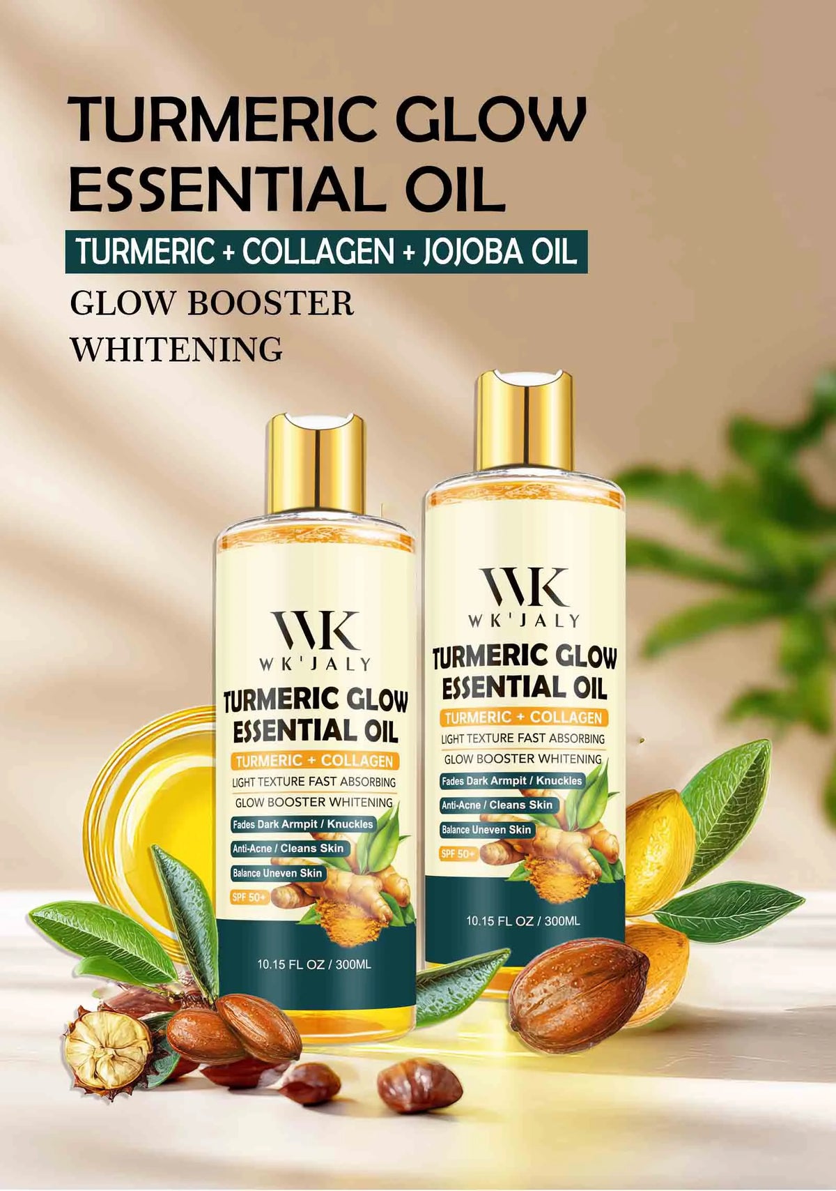 WK JALY Lightening Body Oil Deeply Hydrates And Brightens Skin