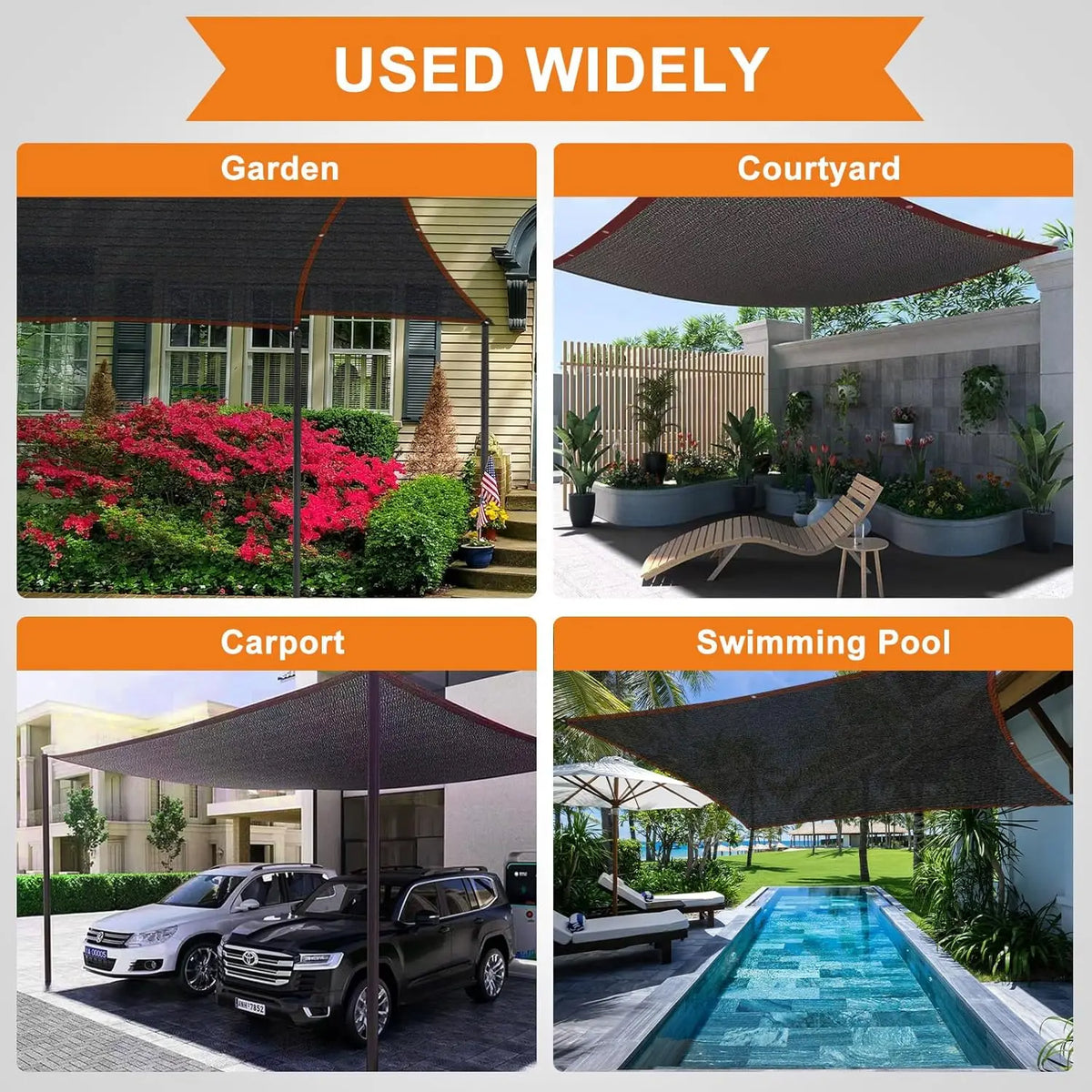 Heavy Duty 70 Percent Shade Cloth UV Resistant Garden Netting