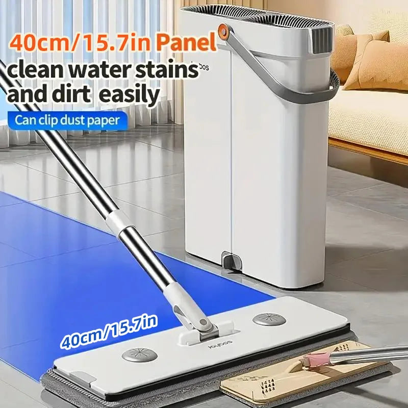 Joybos Ultra Slim Flat Mop Bucket Hands Free Cleaning System