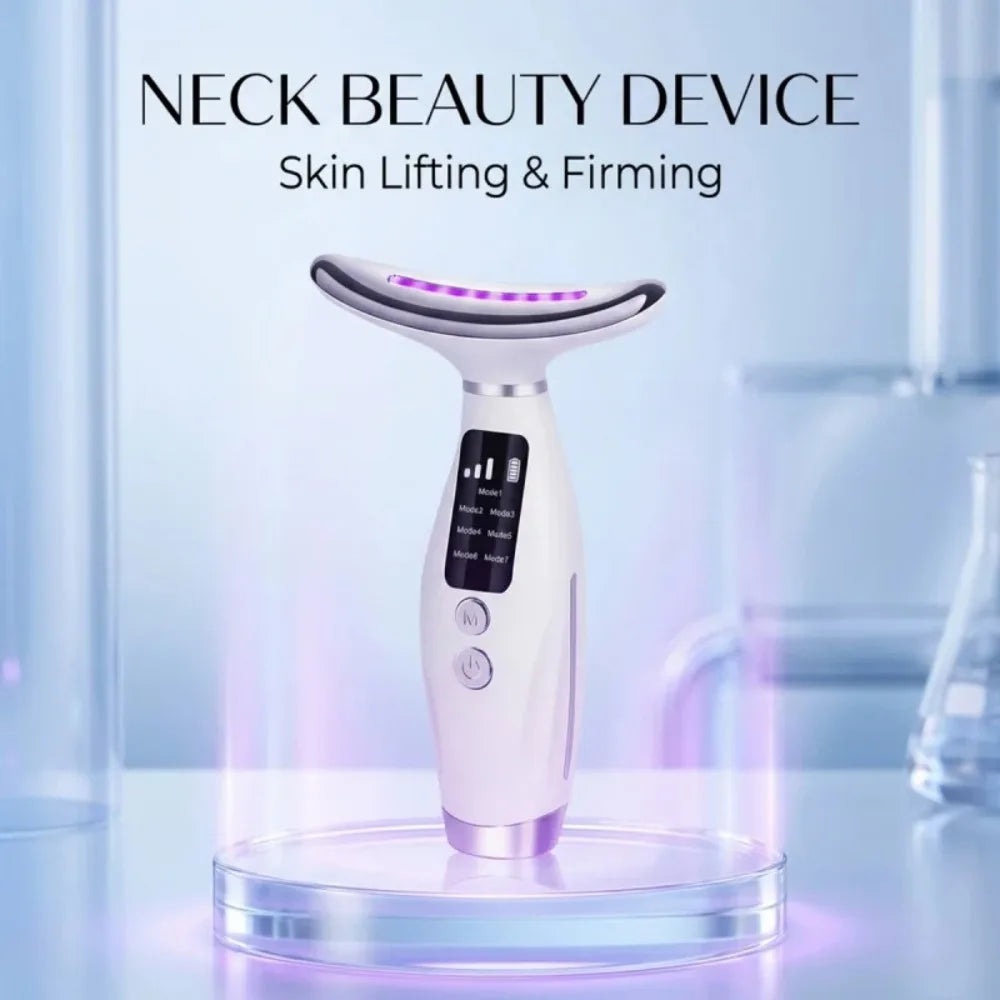 Hailicare LED Facial Massager With Heating Vibration Therapy