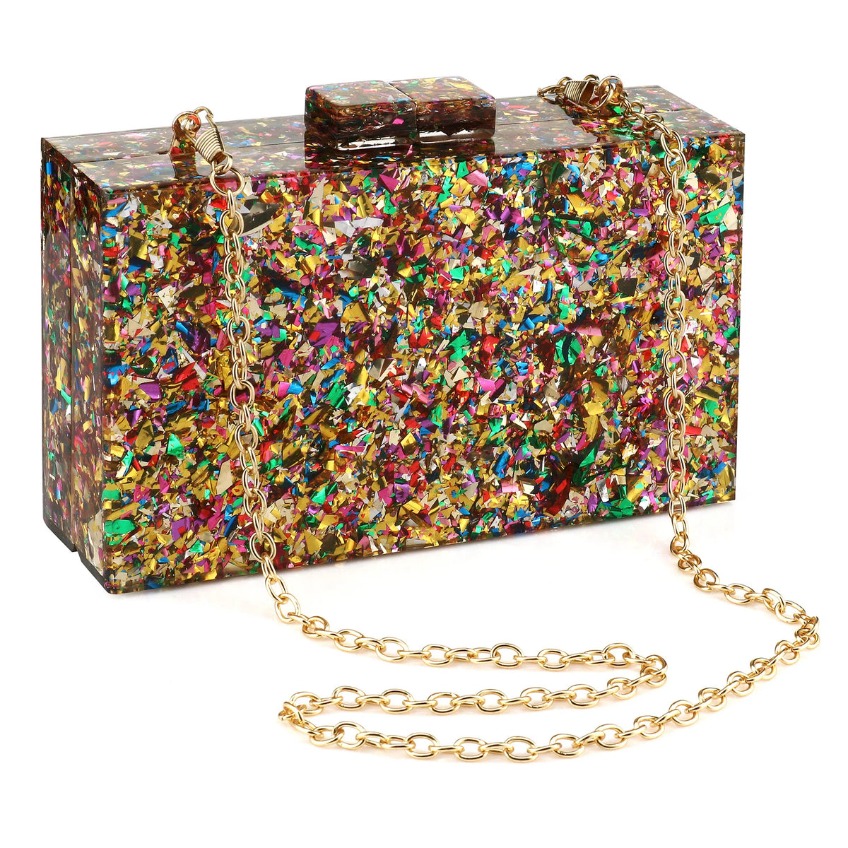 Acrylic Luxury Chain Handbag For Women Box Clutch Evening Bags Party Shoulder Crossbody Bags Dinner Dress Purses Festival Gifts