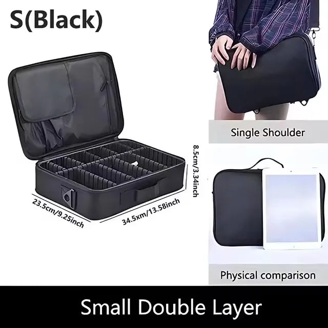 New Oxford Makeup Bag For Women Professional Large Capacity  Travel Cosmetic Case Waterproof Manicure Makeup Toolbox