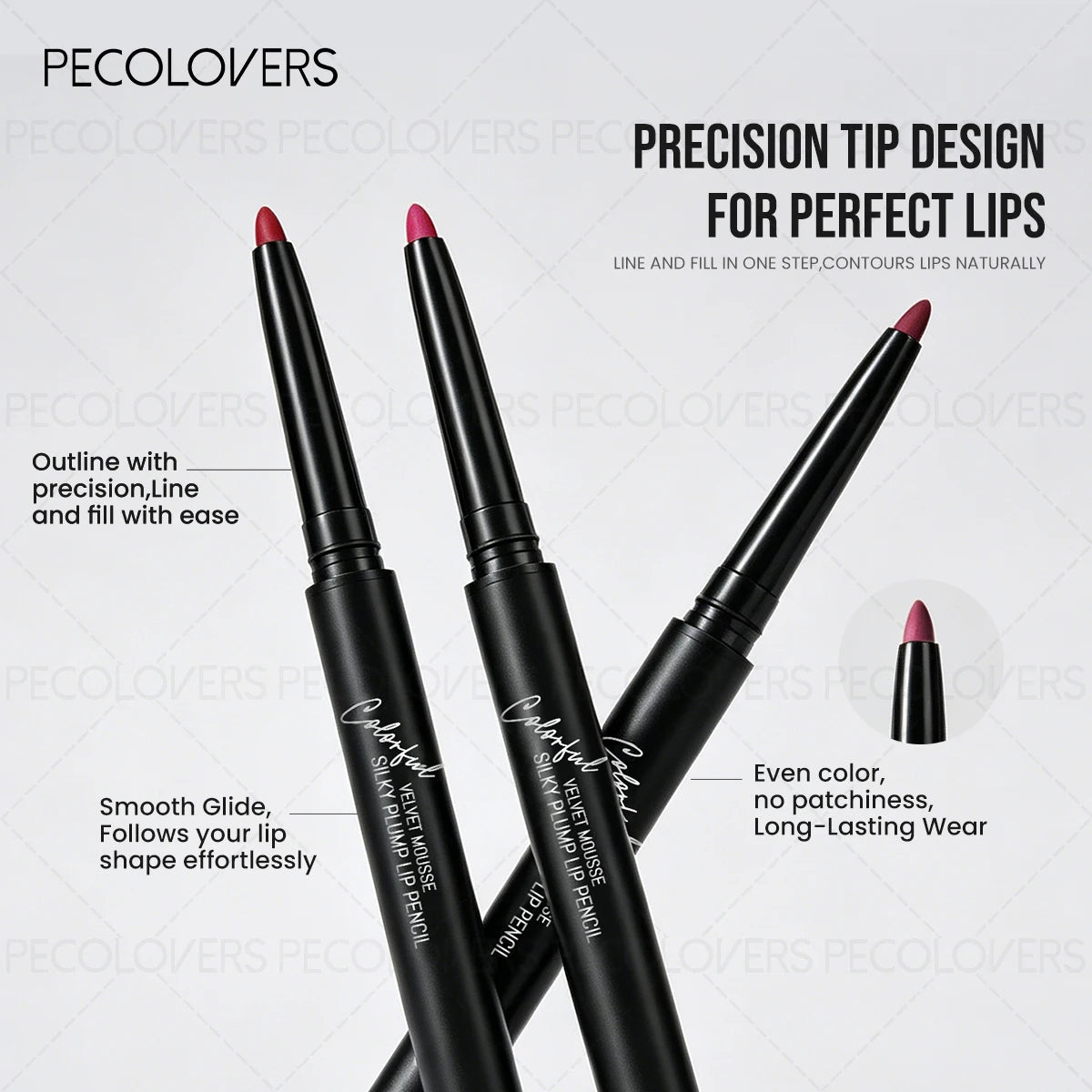 6PCS/Set Lip Makeup Set, Matte Lip Liner & Moisturizing Transparent Lip Oil & Lip Liner Lipstick Pen & Moisturize Lip Gloss & Red Nude Lipstick & Fruit Cherry Flavored Lip Balm, Create Rich Lip Makeup