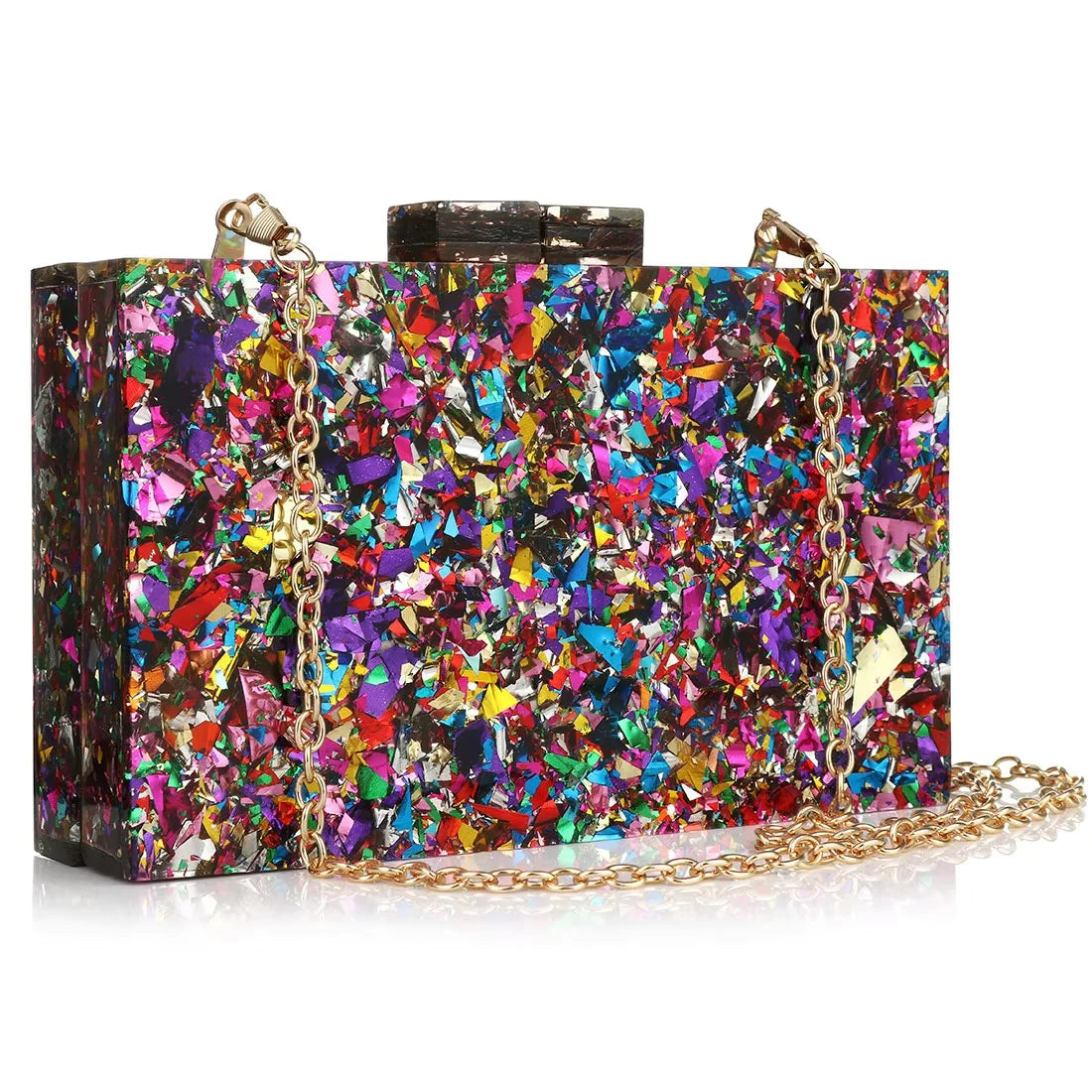 Acrylic Luxury Chain Handbag For Women Box Clutch Evening Bags Party Shoulder Crossbody Bags Dinner Dress Purses Festival Gifts