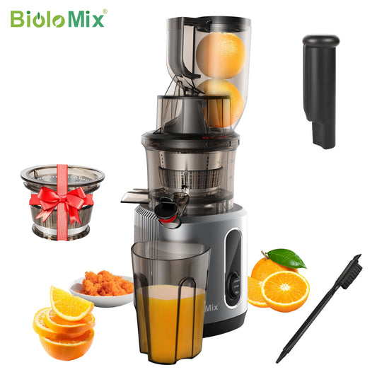 Biolomix Cold Press Masticating Juicer For Fresh Whole Fruit Extraction