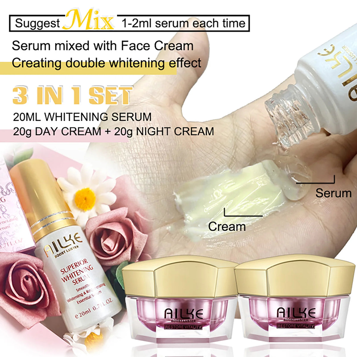 Ailke Brightening Facial Cream For Whitening And Even Skin Tone