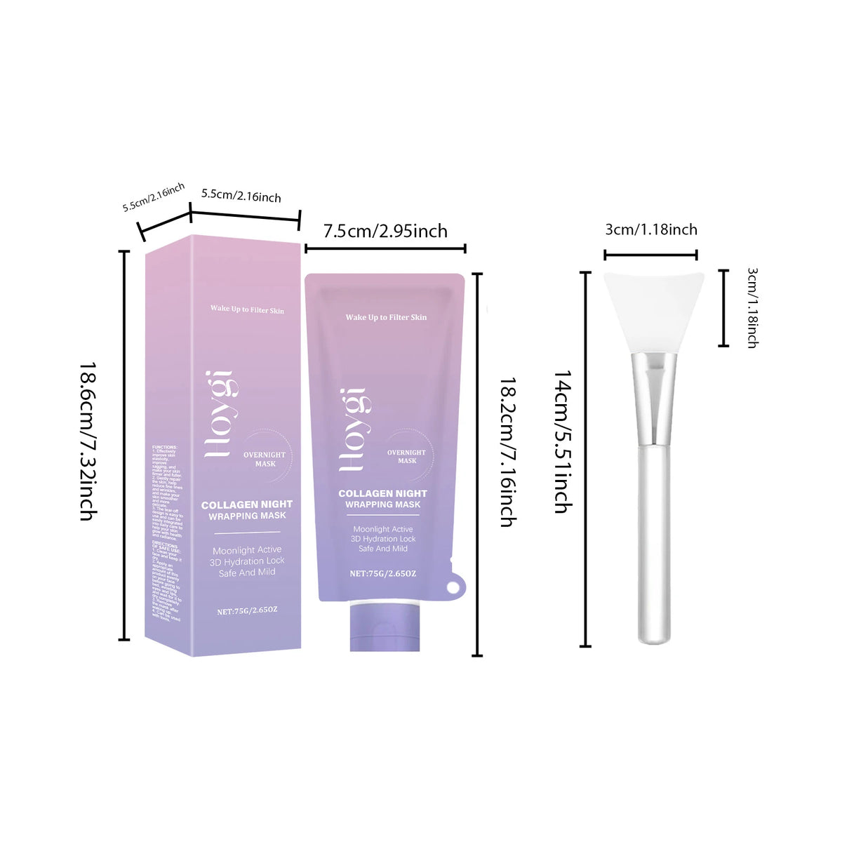 Hoygi Collagen Night Wrapping Mask with Hyaluronic Acid