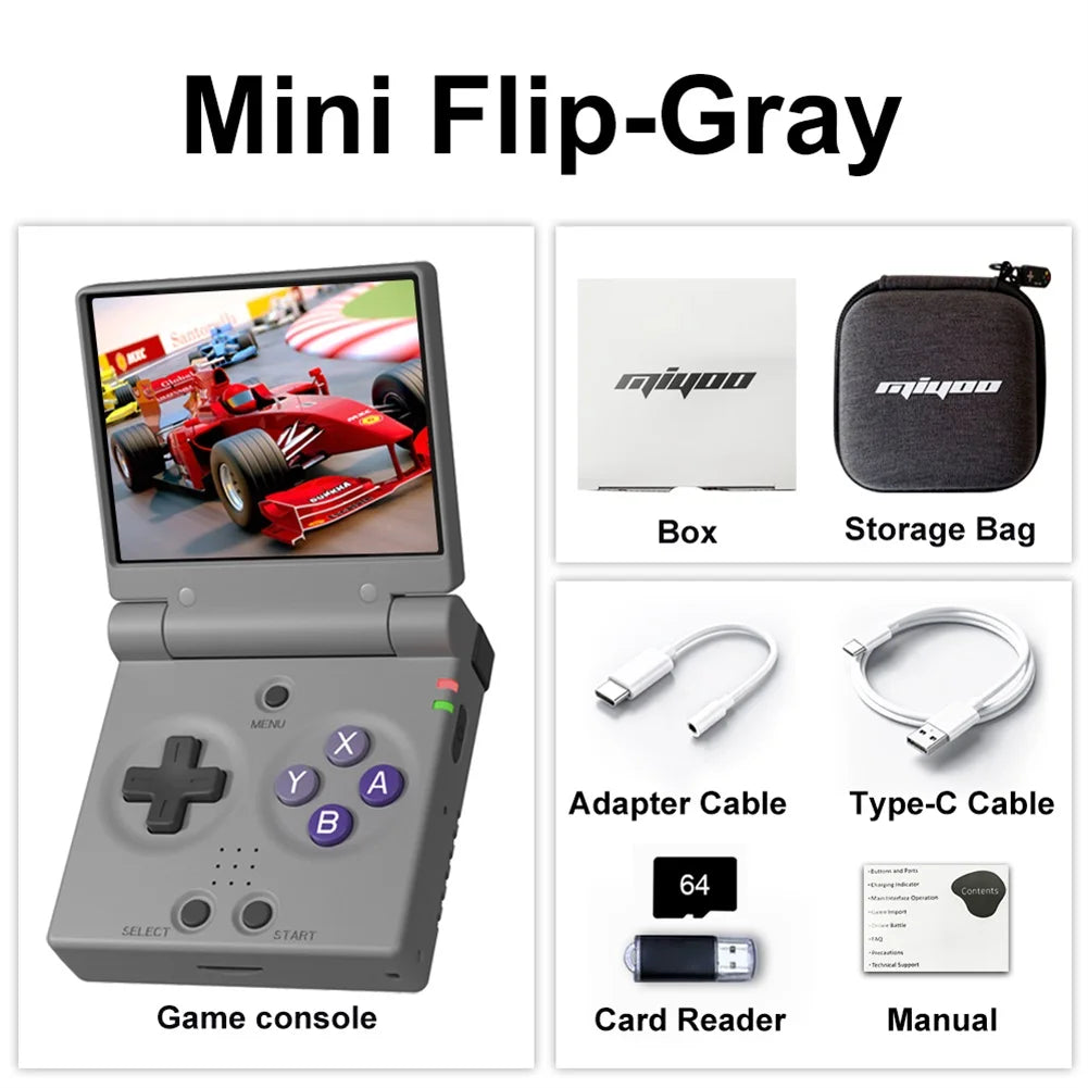 MIYOO Classic Mini Flip Retro Handheld Game Console