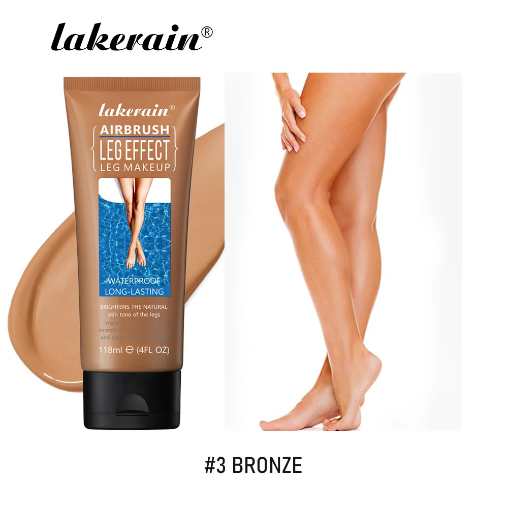 3colors Leg Makeup Moisturizing Liquid Body Foundation Fake Tan Cream Tanning Body Waterproof Long-lasting Lotion Even Skin Tone