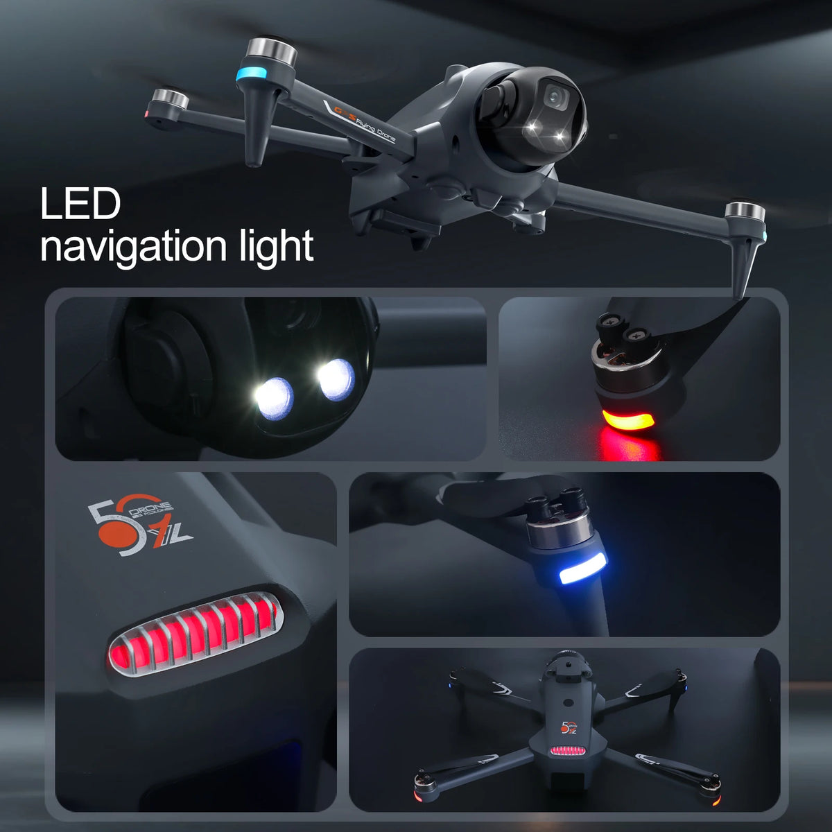 ZNLYRION YL059 GPS Foldable Drone With Obstacle Avoidance Camera