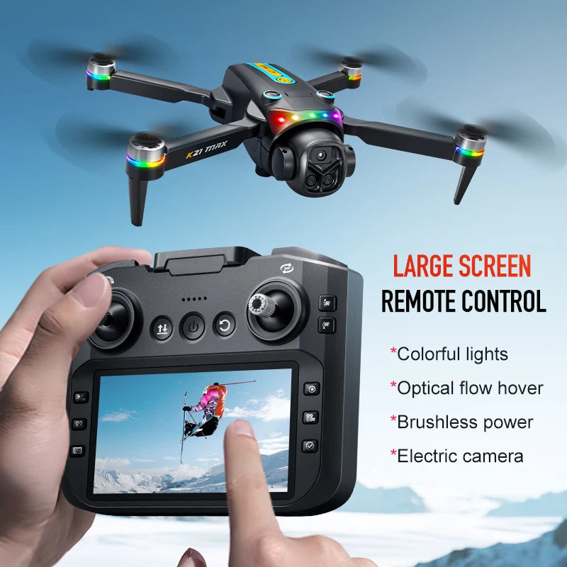 ZNLYRION Brushless Camera Drone With Screen Remote And Optical Flow