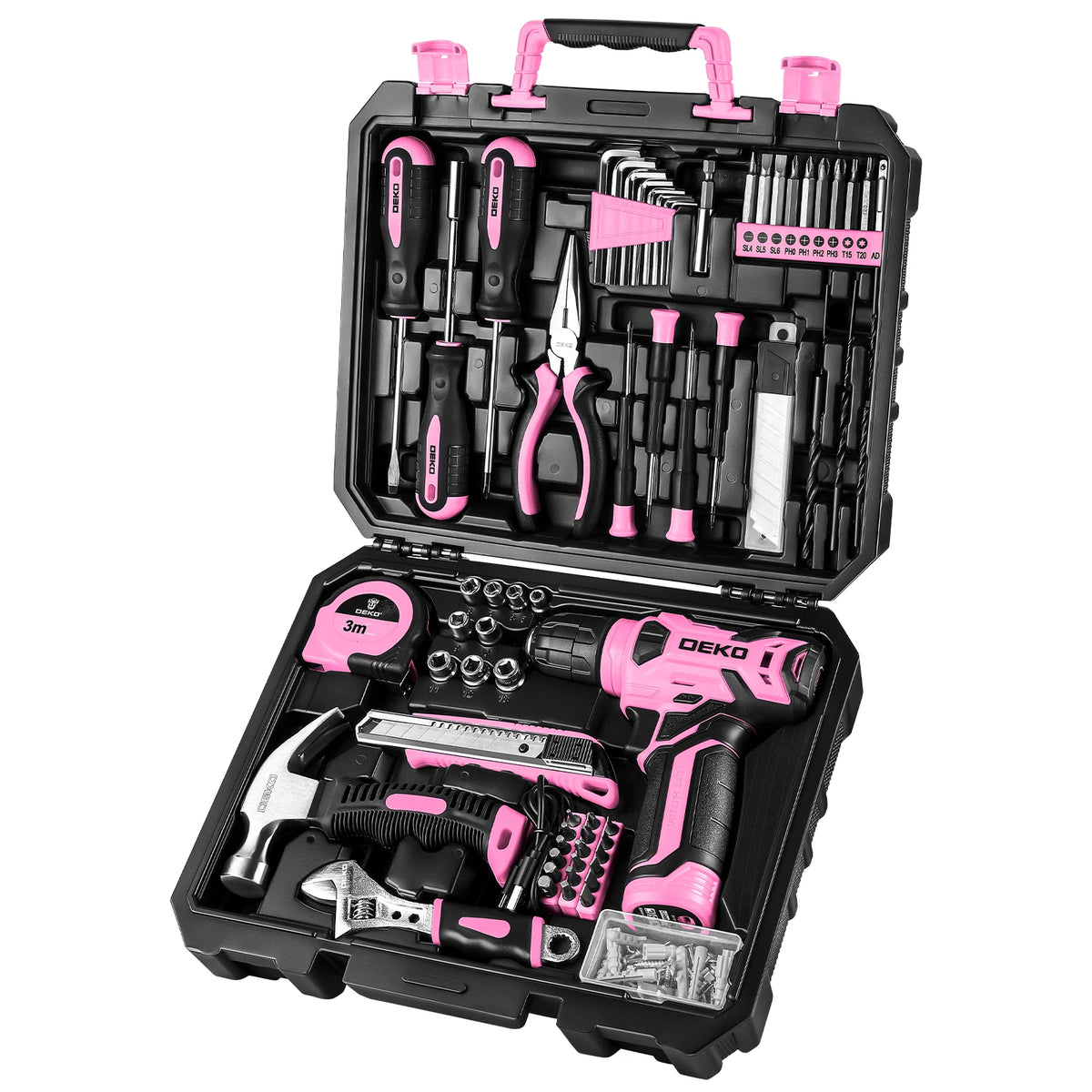 DEKO Cordless Drill Power Tool Combo Kit For Home DIY