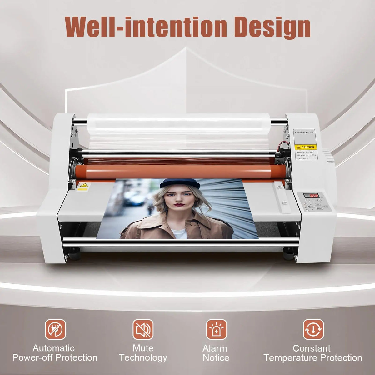 700W Laminating Machine|Double-Sided Self-adhesive Laminator with Dual Heating Modes|Electronic Temperature Control