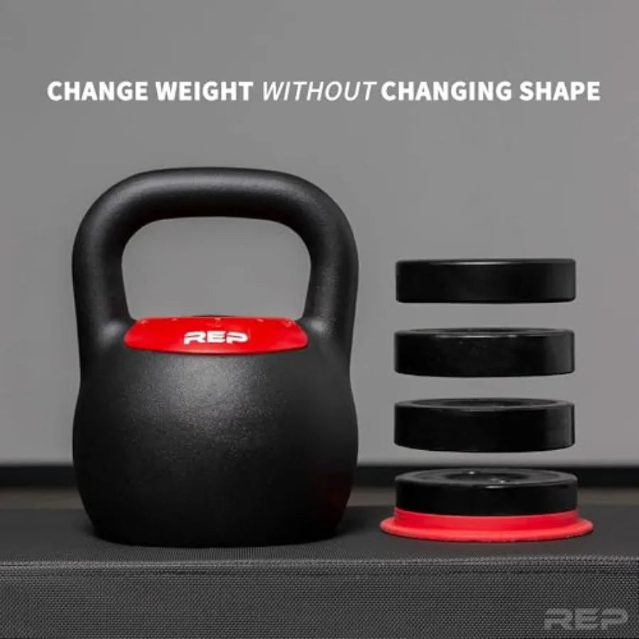 Fitness Adjustable Kettlebell for Home Gym Steel Weight Set with Ergonomic Handle 2040 lb 918 kg Variable Weight Options Compac
