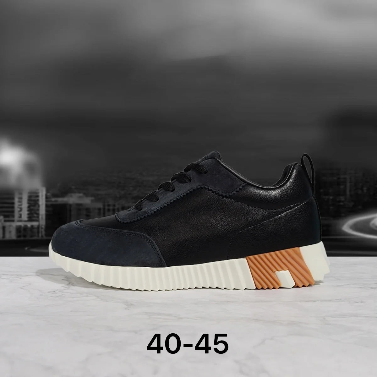 New Hot Spring Summer Outdoor Fashion Casual Patchwork Low-Top Sports Shoes Men Round Toe Lace-Up Thick Bottom Non-Slip Shoes