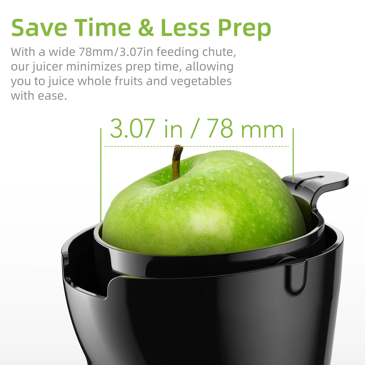 Biolomix Slow Masticating Cold Press Juicer With Powerful Motor