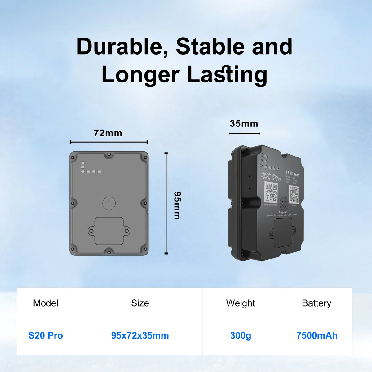 4G GPS Tracker With Long Standby Time - Real-Time Location Monitoring, Wide Application, Subscription Required