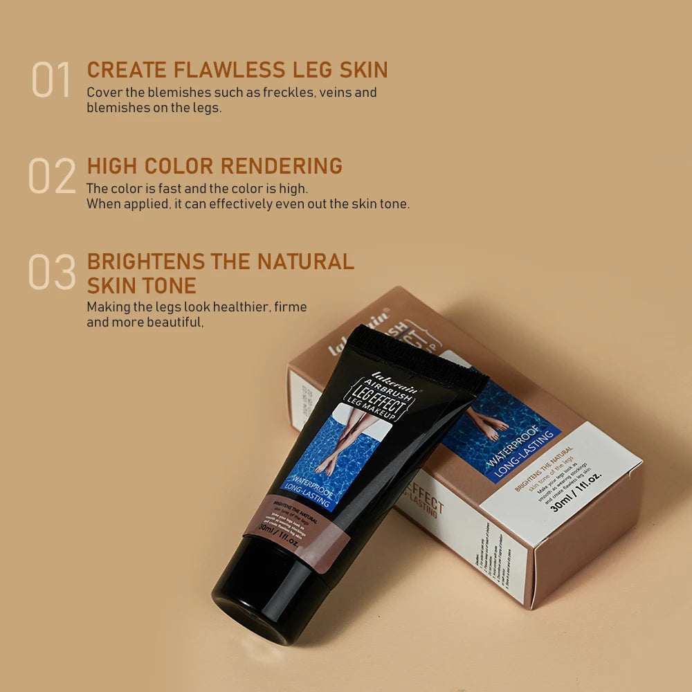 Sun Kissed Fake Tan Body Foundation Cream Waterproof Long Lasting Tanning Lotion Even Skin Tone Leg Makeup Moisturizing Body Bronzer Cosmetic