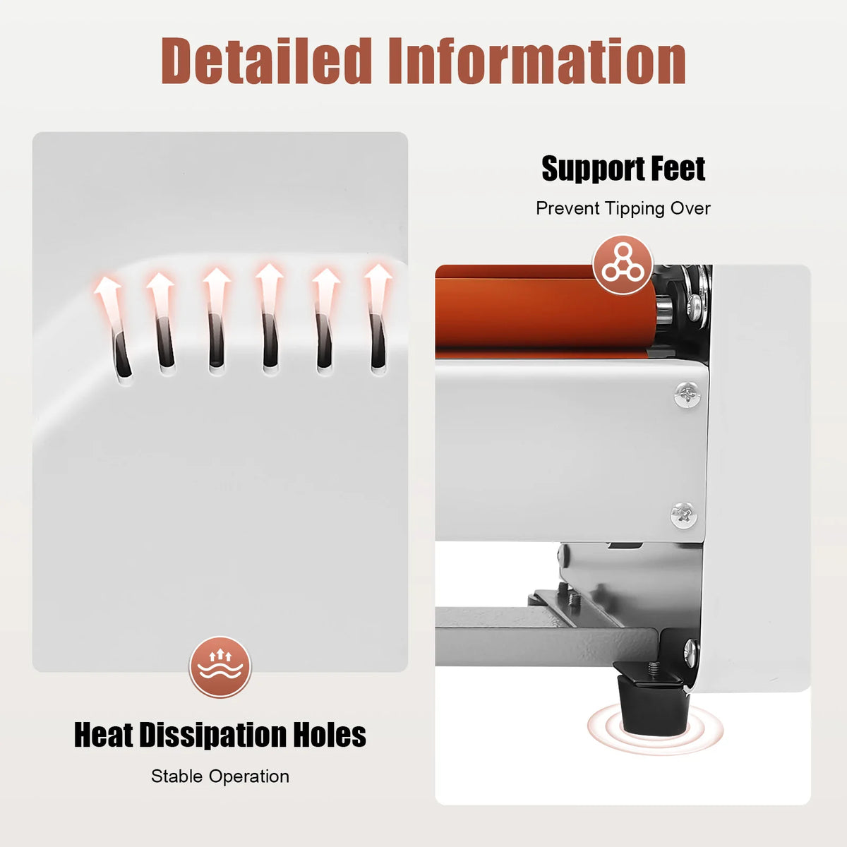 700W Laminating Machine|Double-Sided Self-adhesive Laminator with Dual Heating Modes|Electronic Temperature Control