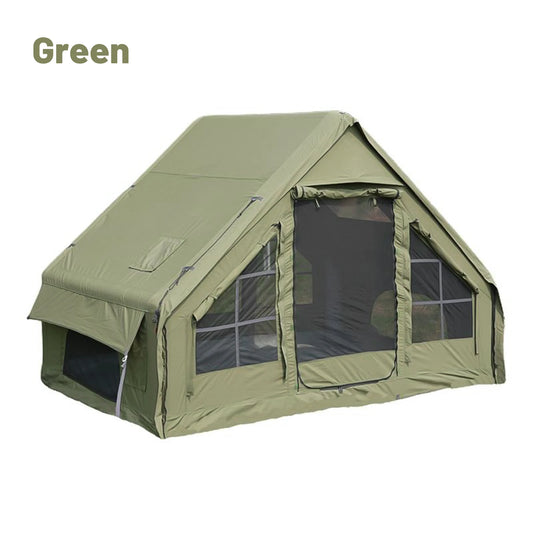 Pakicetus Waterproof Inflatable Camping Tent With Stove Plug Oxford Fabric