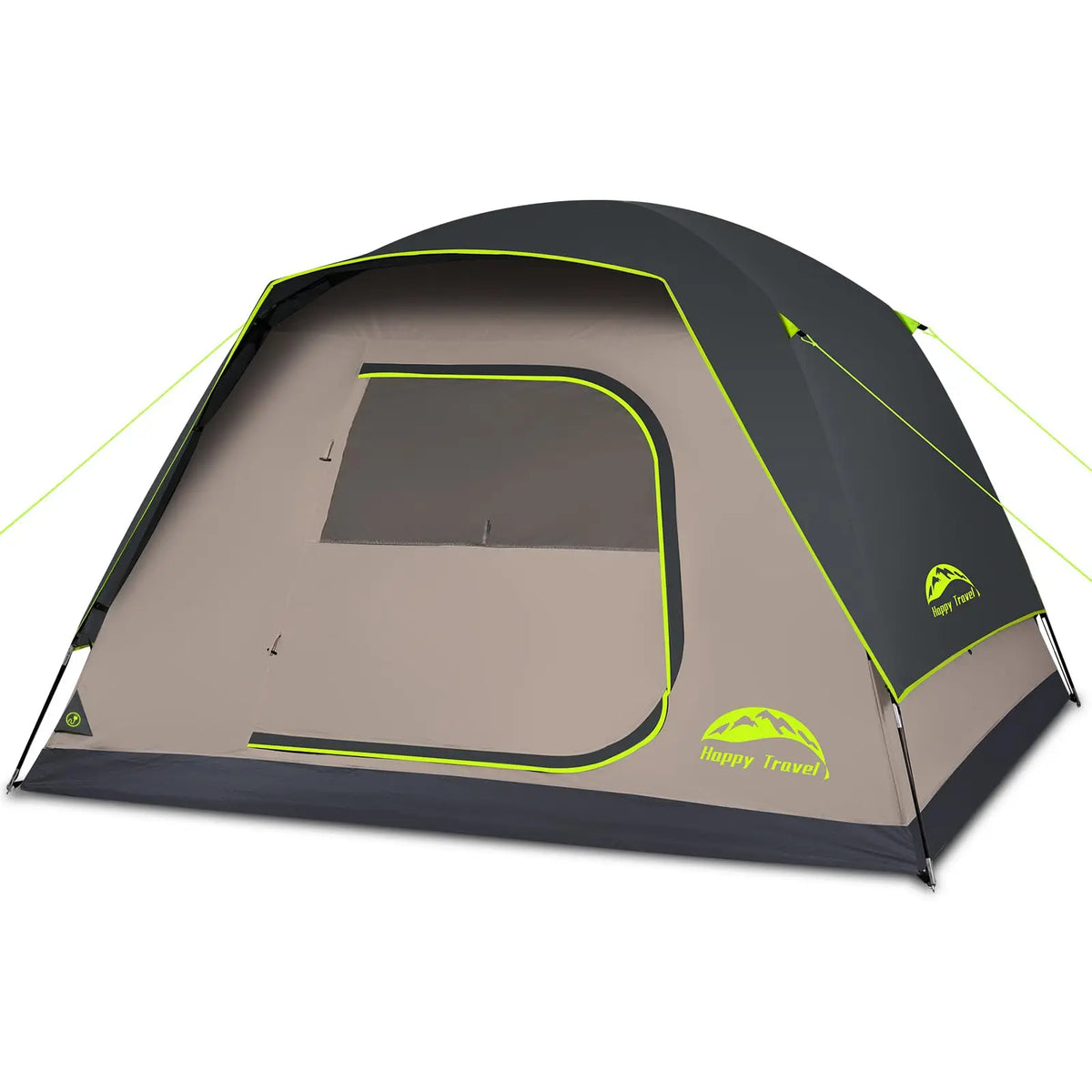 Happy Travel Camping Tent, 4/6 Person Dome Tents for Camping with Rainfly