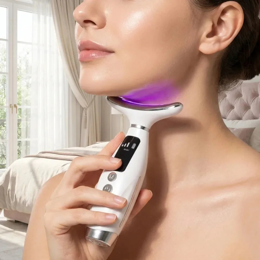 Hailicare LED Facial Massager With Heating Vibration Therapy