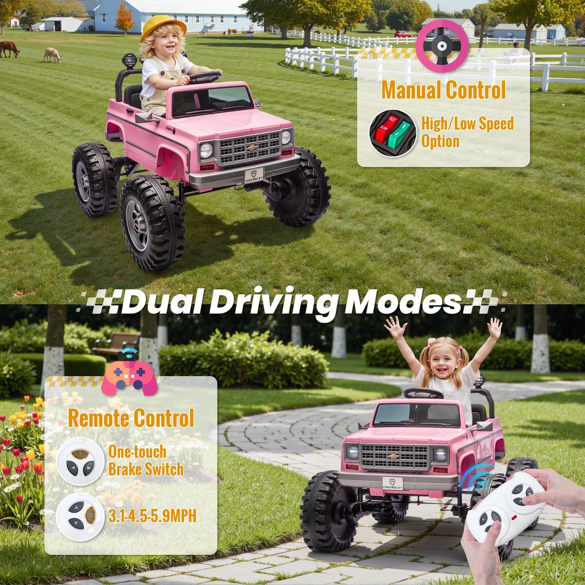 Joyracer 24V Kids Electric Ride On Car With Remote Control