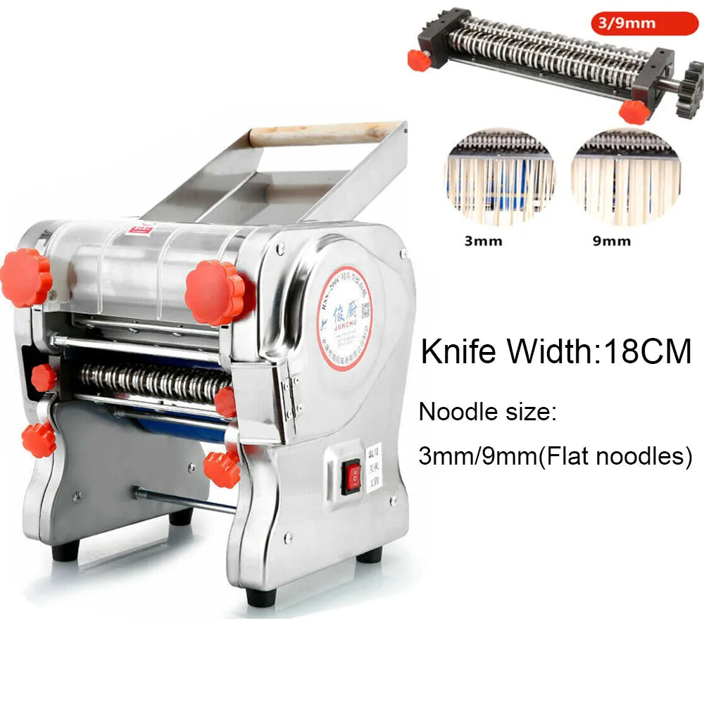 Commercial Electric Pasta Maker Noodle Machine Full Stainless Steel