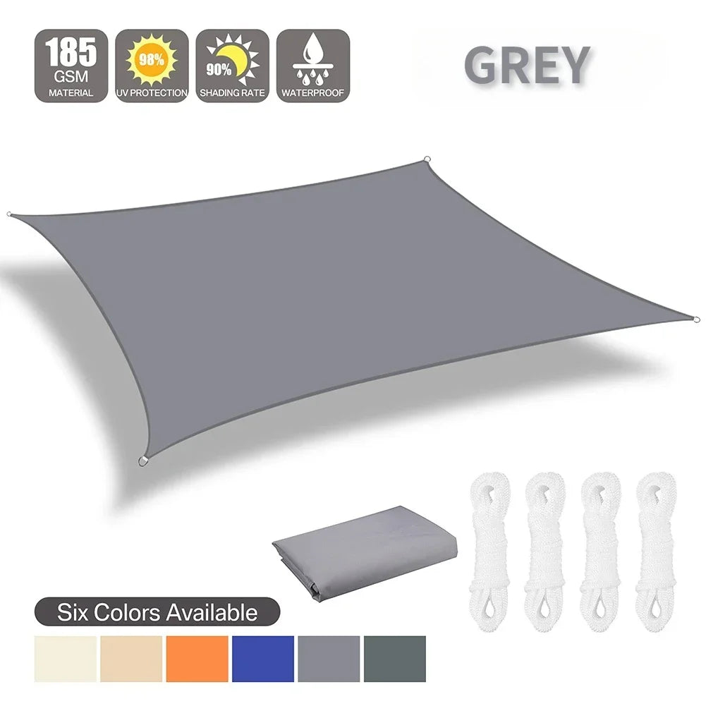 Waterproof Outdoor Shade Sail Canopy For Patio Garden Protection