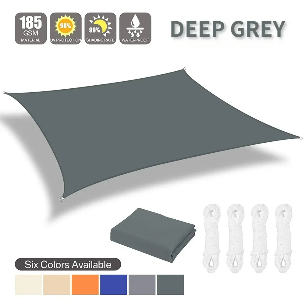 Waterproof Outdoor Shade Sail Canopy For Patio Garden Protection