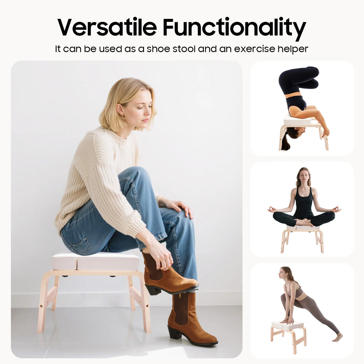 Yoga Headstand Bench Inversion Stool For Home Gym Practice