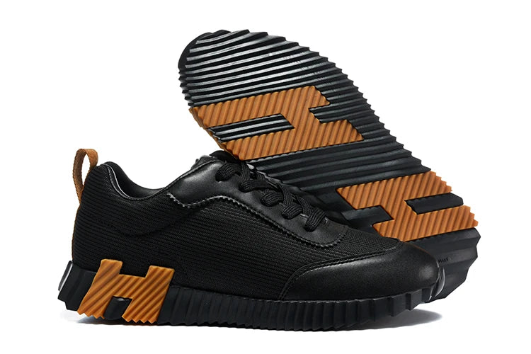New Hot Spring Summer Outdoor Fashion Casual Patchwork Low-Top Sports Shoes Men Round Toe Lace-Up Thick Bottom Non-Slip Shoes