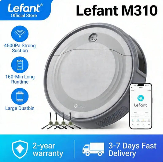 Lefant M310 Robot Vacuum Cleaner With Smart WiFi Voice Control